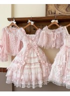 Mademoiselle Pearl Confession Under The Sakura Tree Blouse Cape Cardigan JSKs and OPs(Reservation/5 Colours/Full Payment Without Shipping)